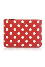 Comme Des Garcons POLKA DOT LEATHER POUCH | RED
